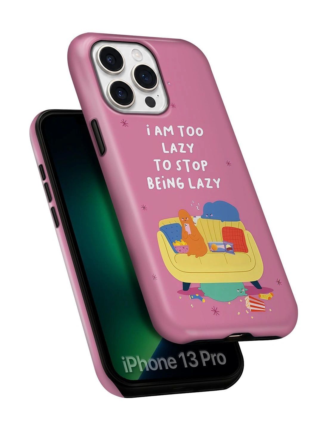 QRIOH Quirky Printed iPhone 13 Pro Back Case Mobile Accessories-picture-10