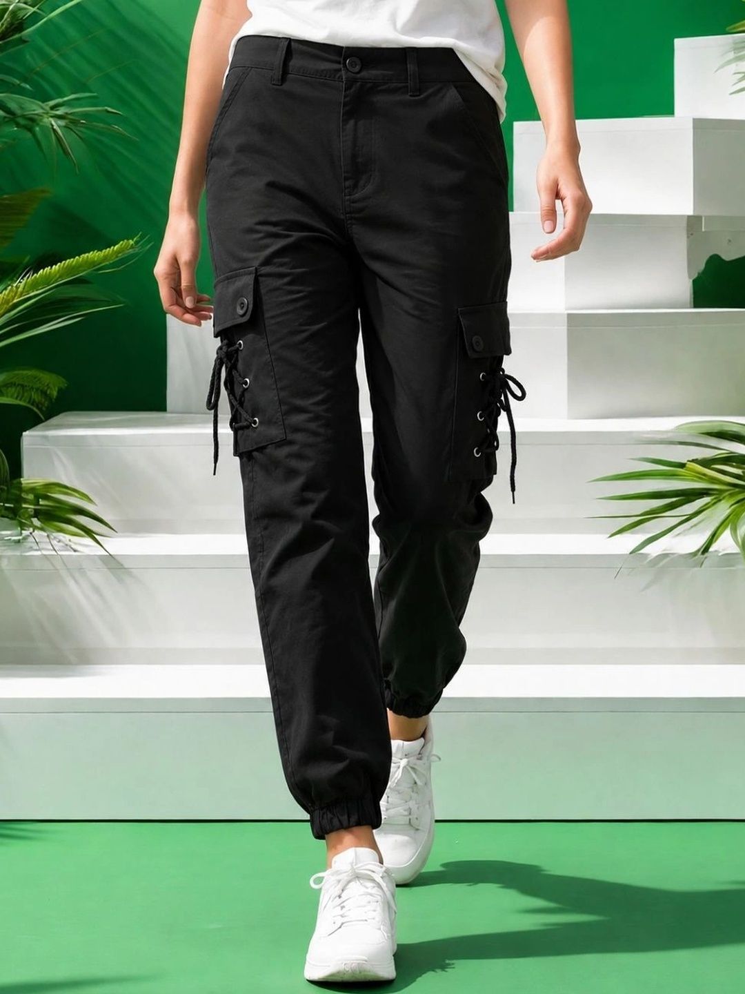 Mevan Women Classic Cargos Trousers-picture-24