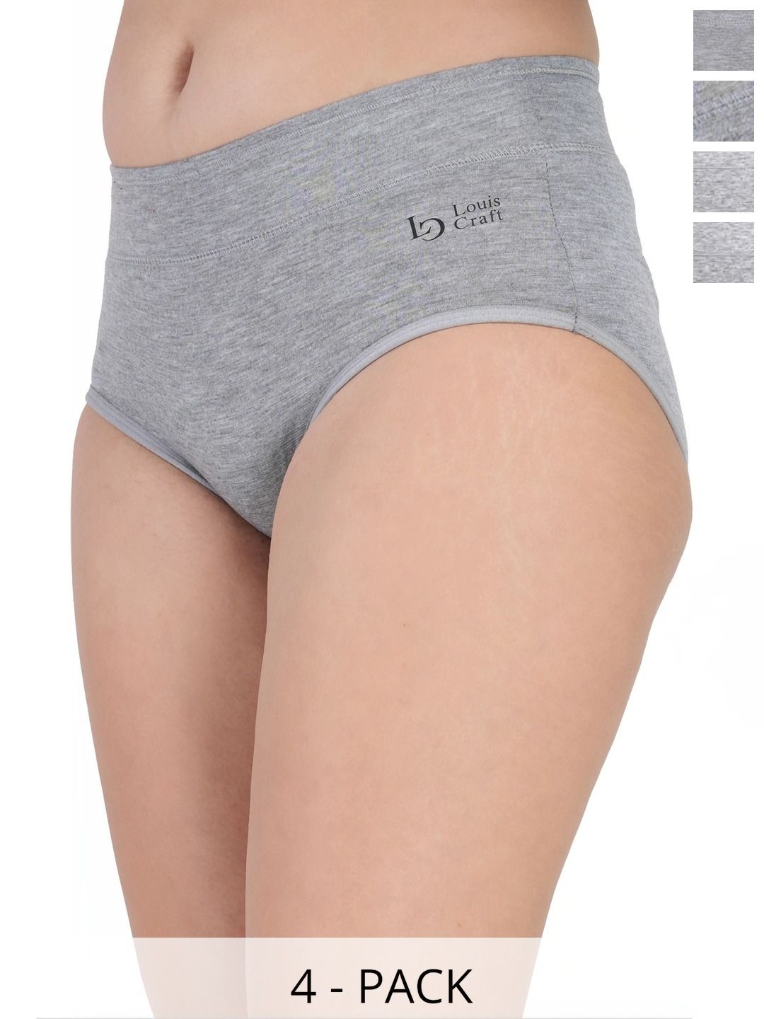 Bebron Women Pack of 4 Assorted Basic Briefs-picture-58