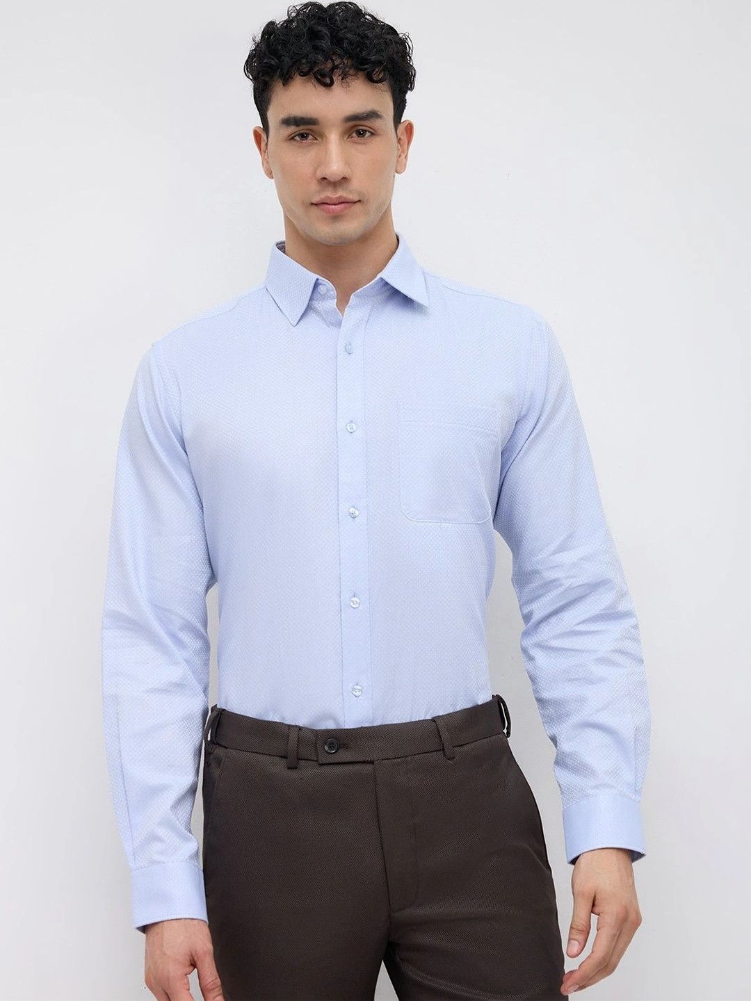 Raymond Men Classic Slim Fit Formal Shirt-picture-14