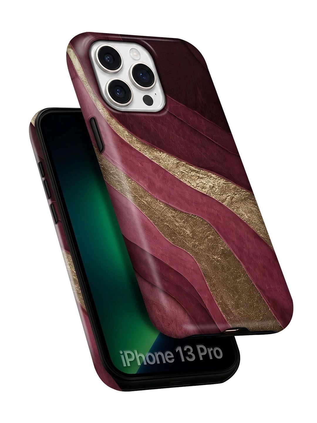 QRIOH Abstract Printed iPhone 13 Pro Back Case Mobile Accessories-picture-28