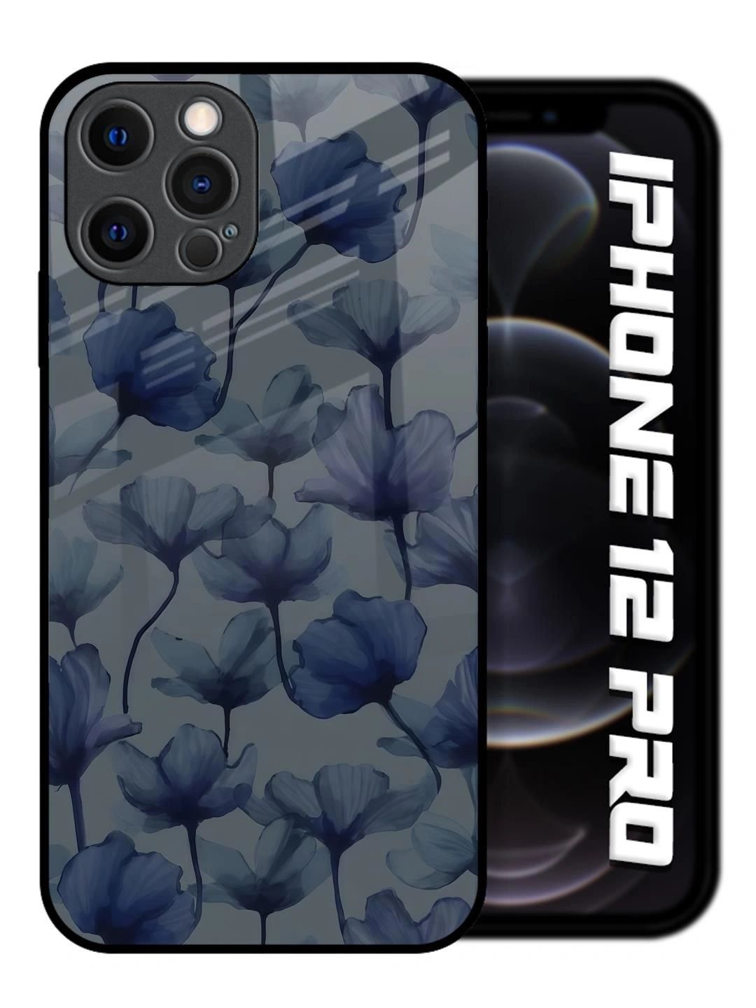 QRIOH Floral Printed iPhone 12 Pro Back Case Mobile Accessories-picture-53