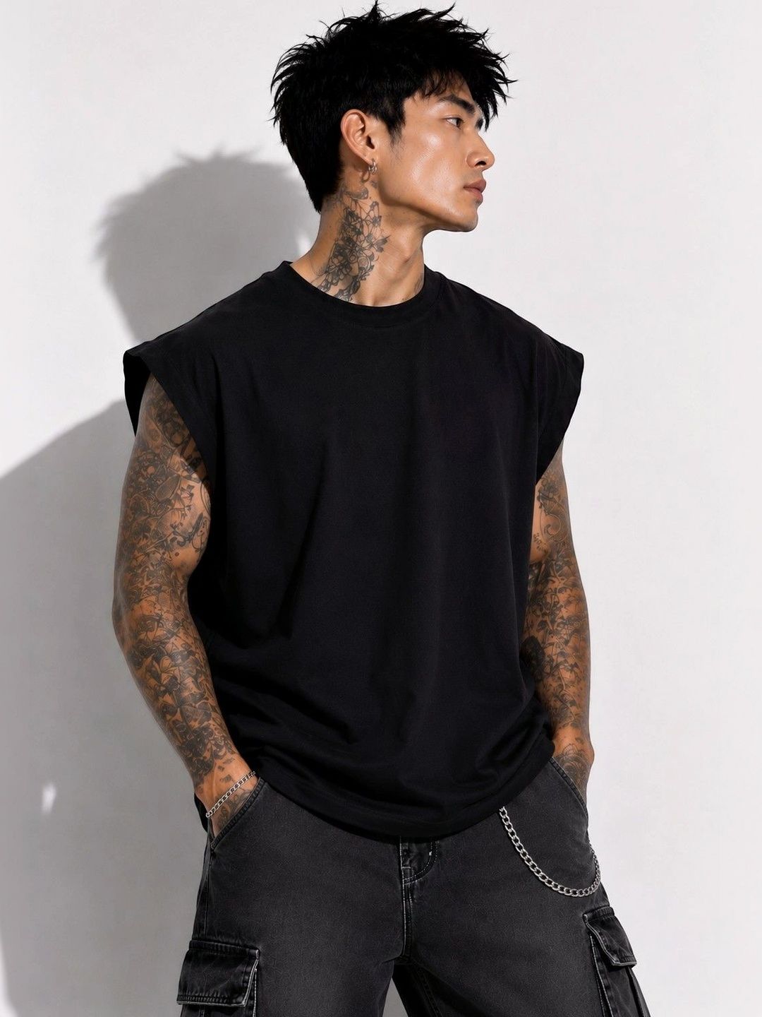 styzon Men Typography Printed Boxy T-shirt-picture-1