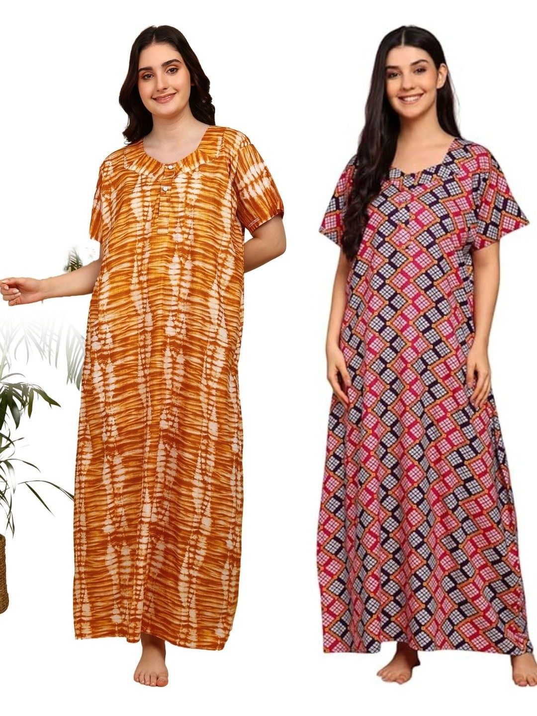 KBNBJ Printed Maxi Nightdress-picture-28
