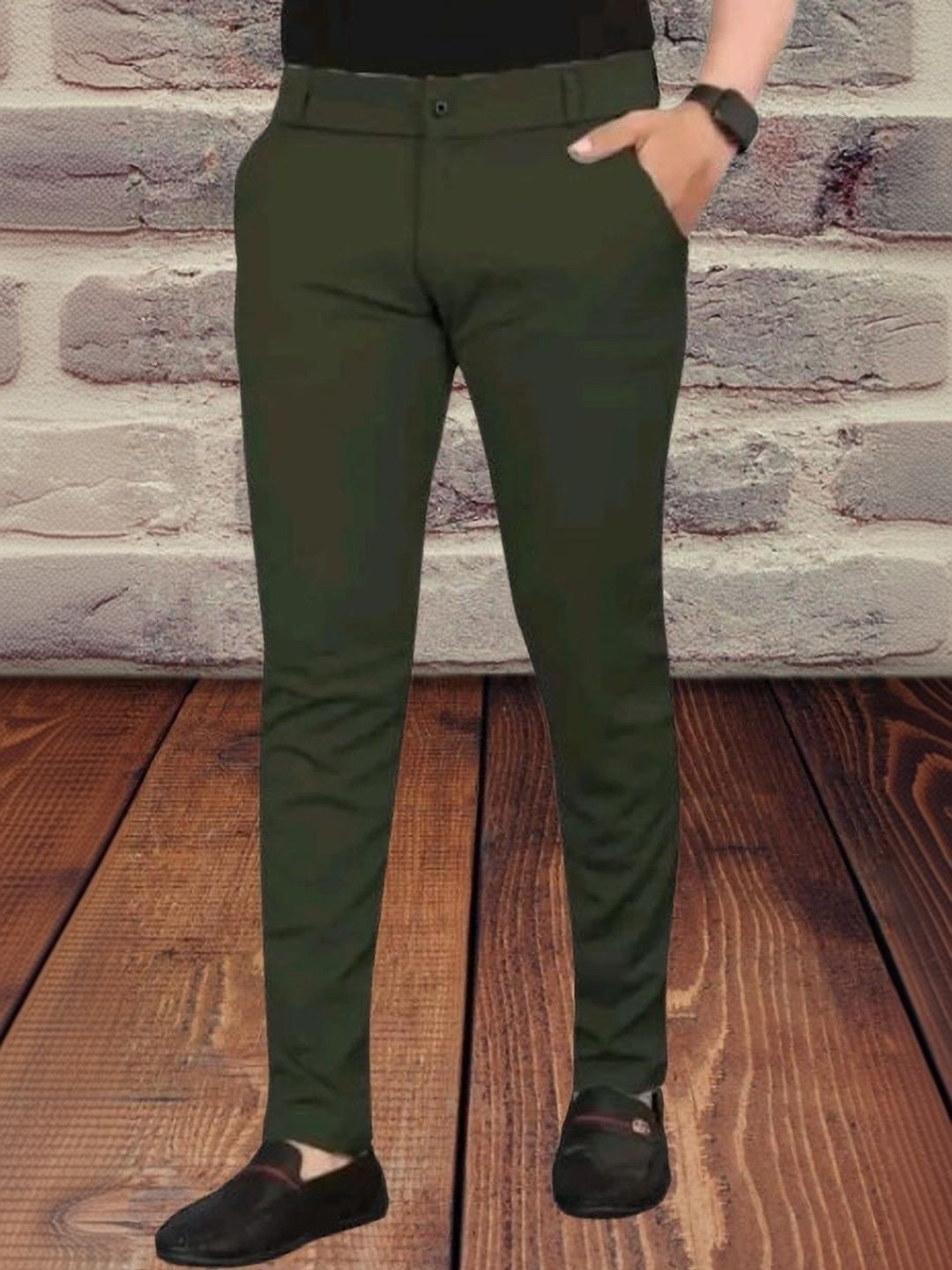 Nitya TrackP Men Smart Slim Fit Chinos Trousers-picture-27