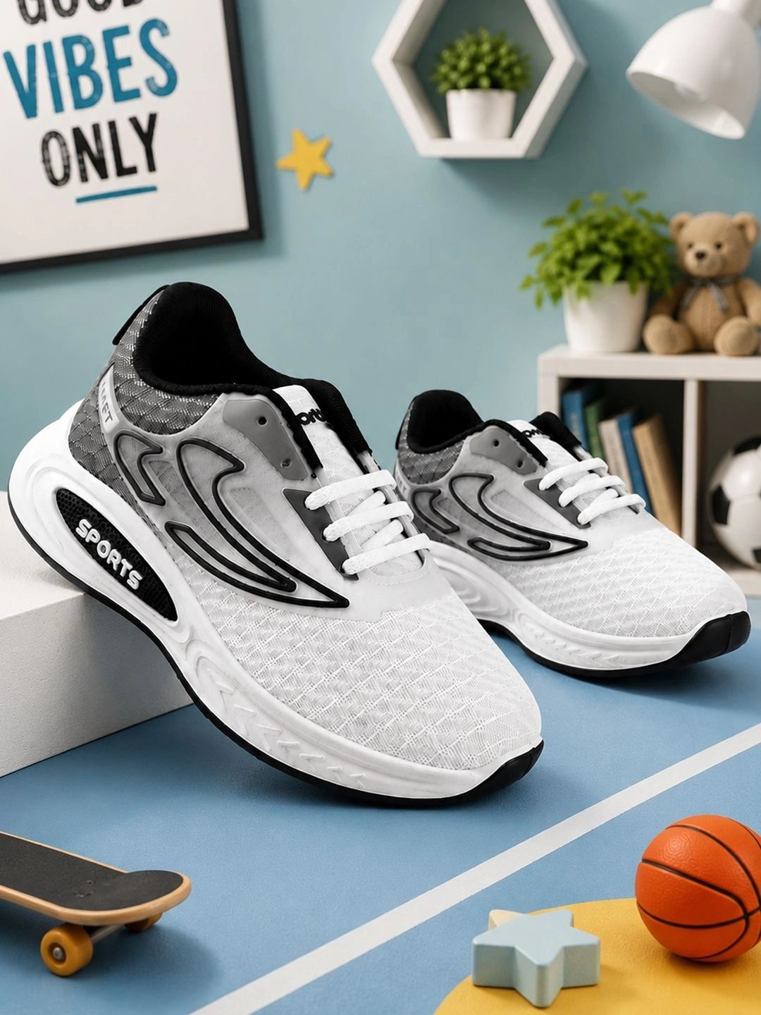 ABLESTEP Boys Textured Sneakers-picture-39