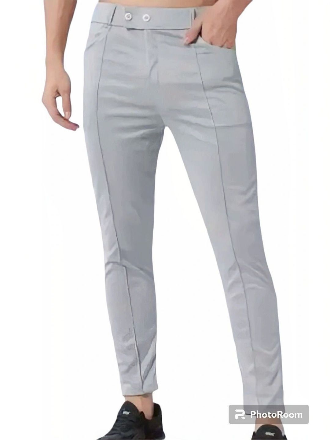 Nitya TrackP Men Smart Slim Fit Easy Wash Culottes Trousers-picture-50