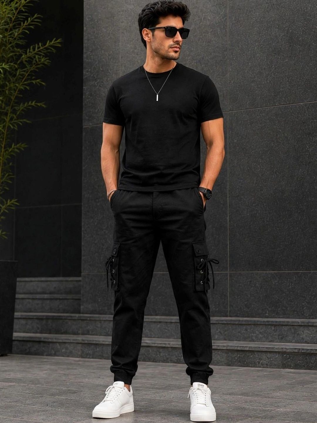 LINARIA Men Classic Cargos Trousers-picture-18
