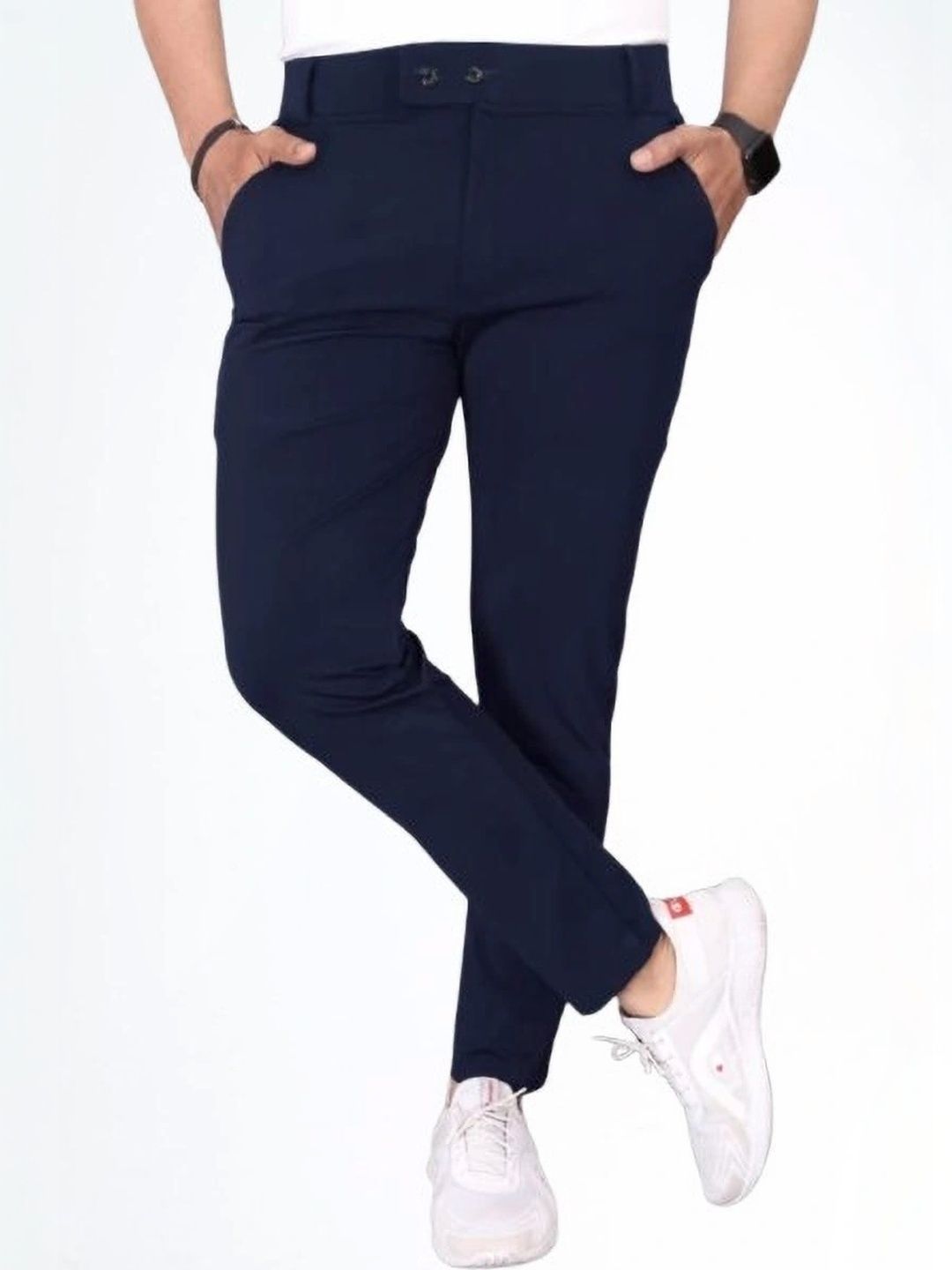Nitya TrackP Men Smart Slim Fit Trousers-picture-57
