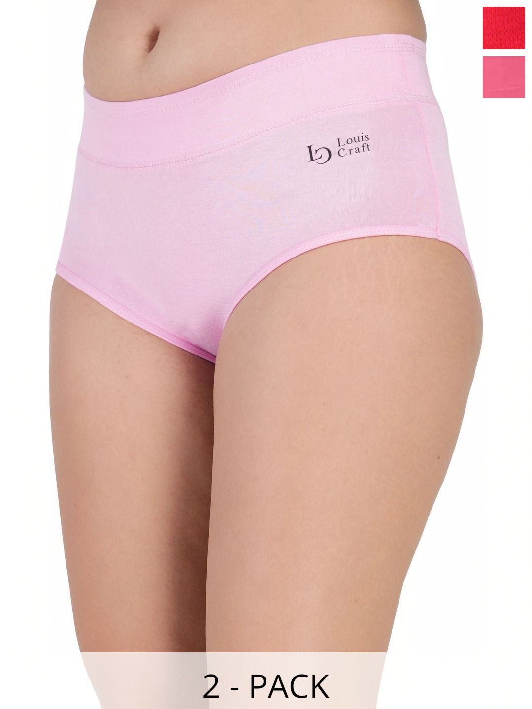 Bebron Women Pack of 2 Assorted Basic Briefs-picture-36