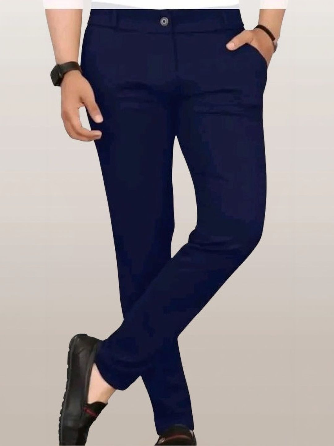 Nitya TrackP Men Smart Slim Fit Trousers-picture-49