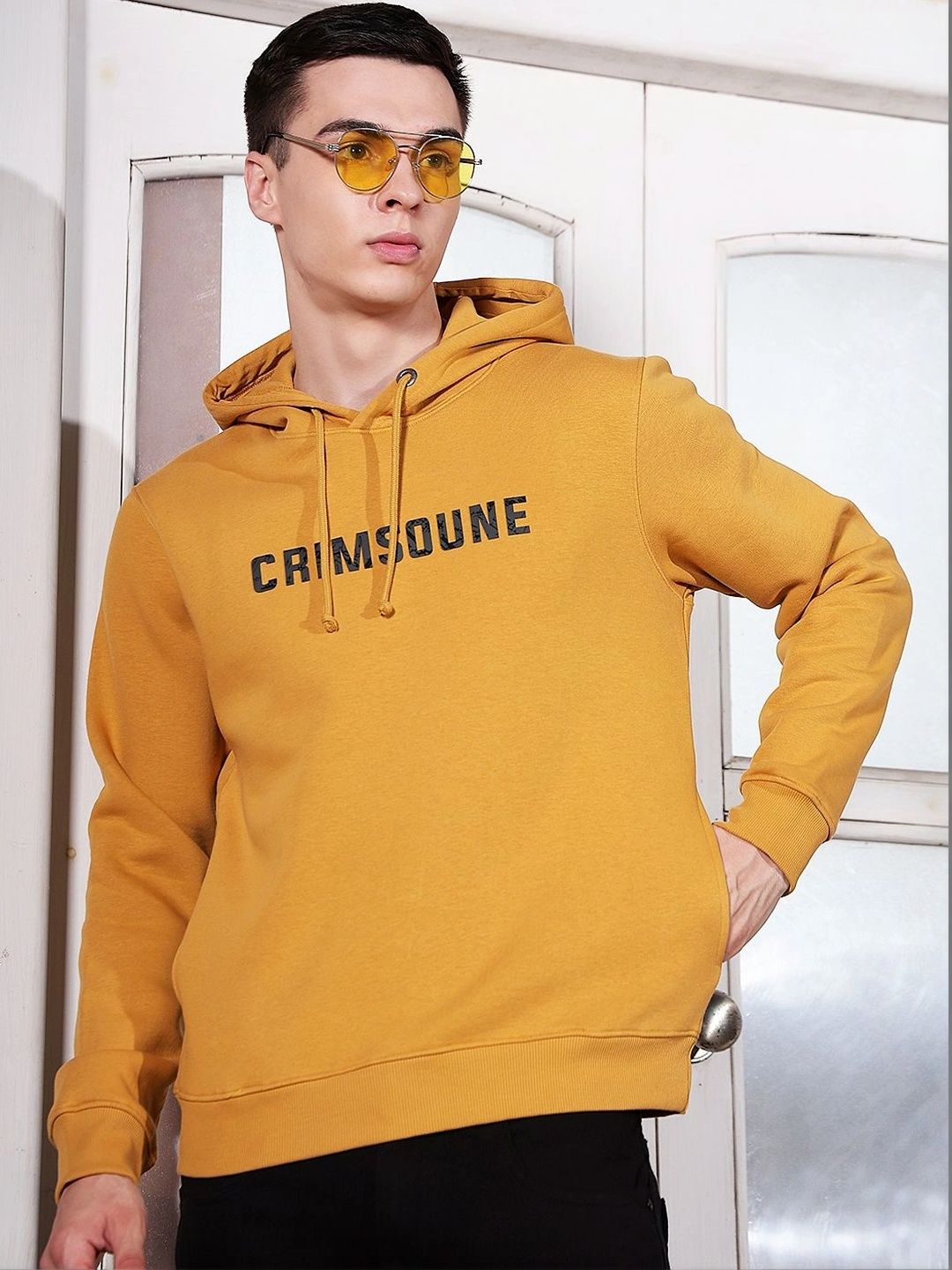 Crimsoune Club Men Printed Hooded Sweatshirt-picture-46