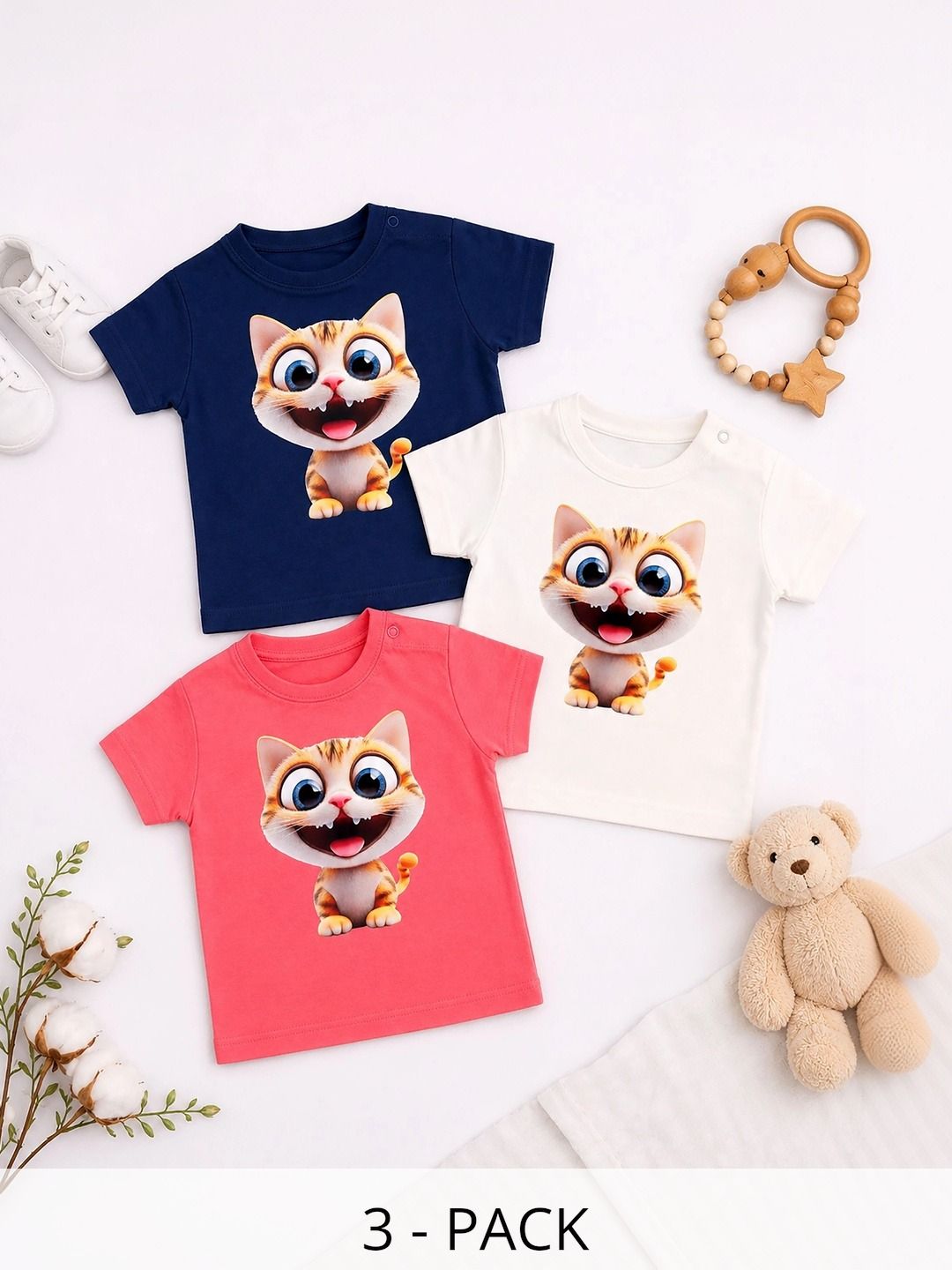 THE MAPLES FASHION Boys 3 Printed T-shirt-picture-15