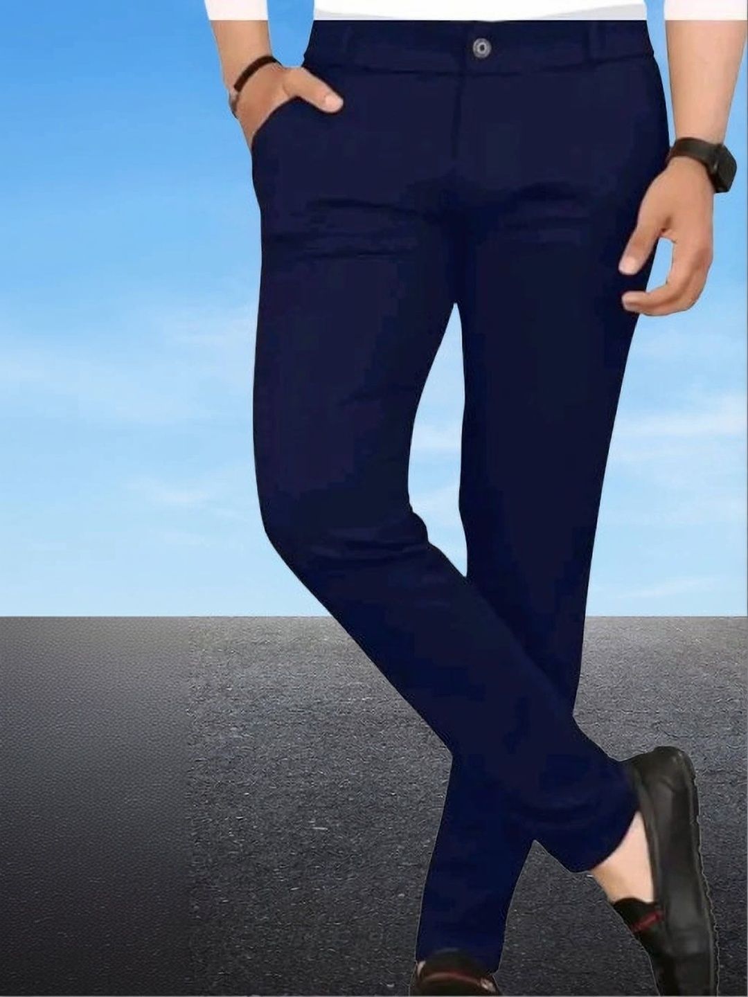 Nitya TrackP Men Smart Slim Fit Trousers-picture-45