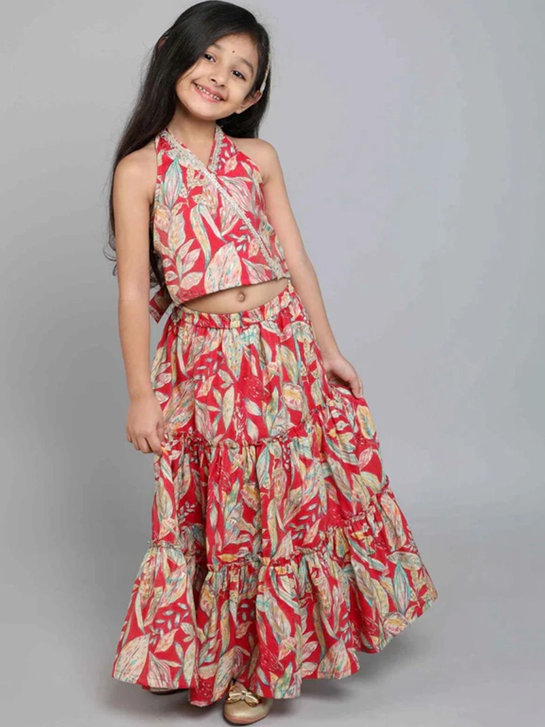 Leons Fab Girls Printed Ready to Wear Lehenga &-picture-11