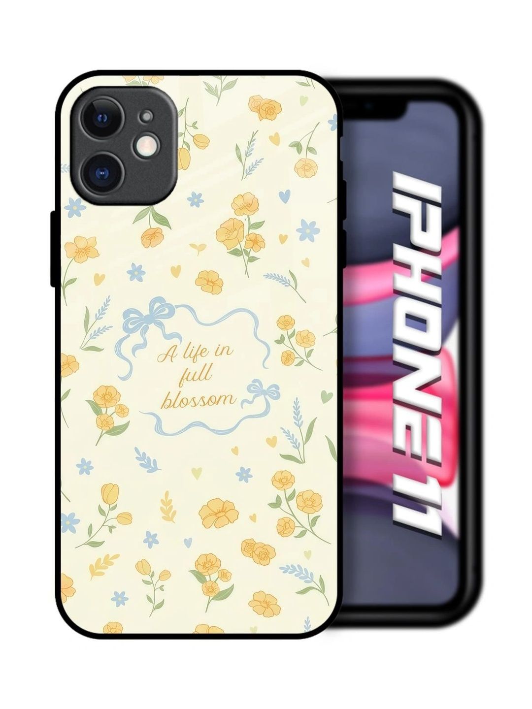 QRIOH Floral Printed iPhone 11 Back Case Mobile Accessories-picture-34