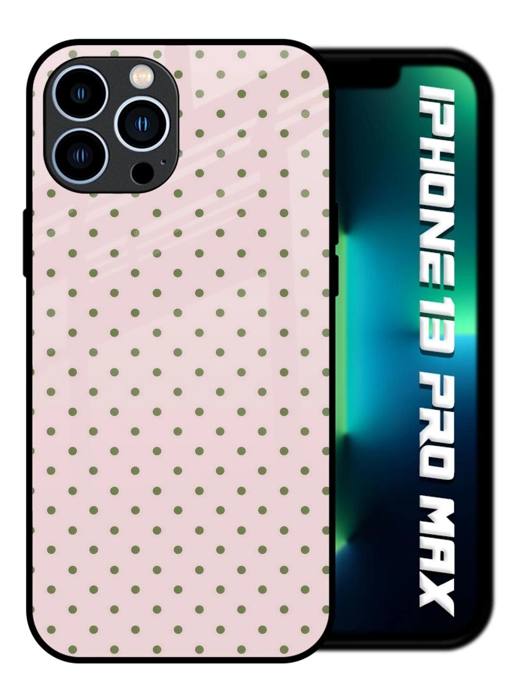 QRIOH Geometric Printed iPhone 13 Pro Max Back Case Mobile Accessories-image-29