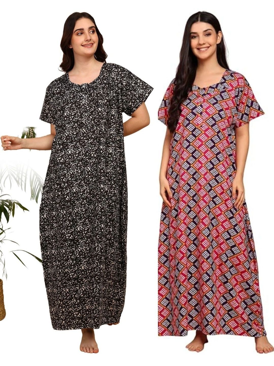 KBNBJ Printed Maxi Nightdress-picture-26