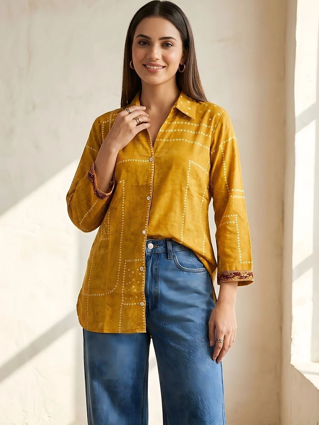 Banwaree Ethnic Crepe Top-picture-10