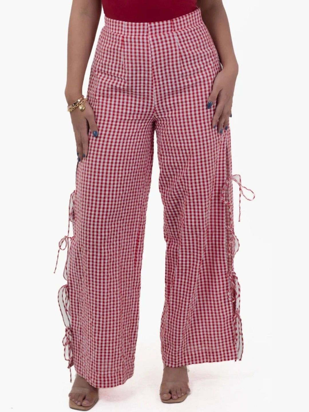 Elen Women Cotton Straight Fit High-Rise Trousers-picture-42