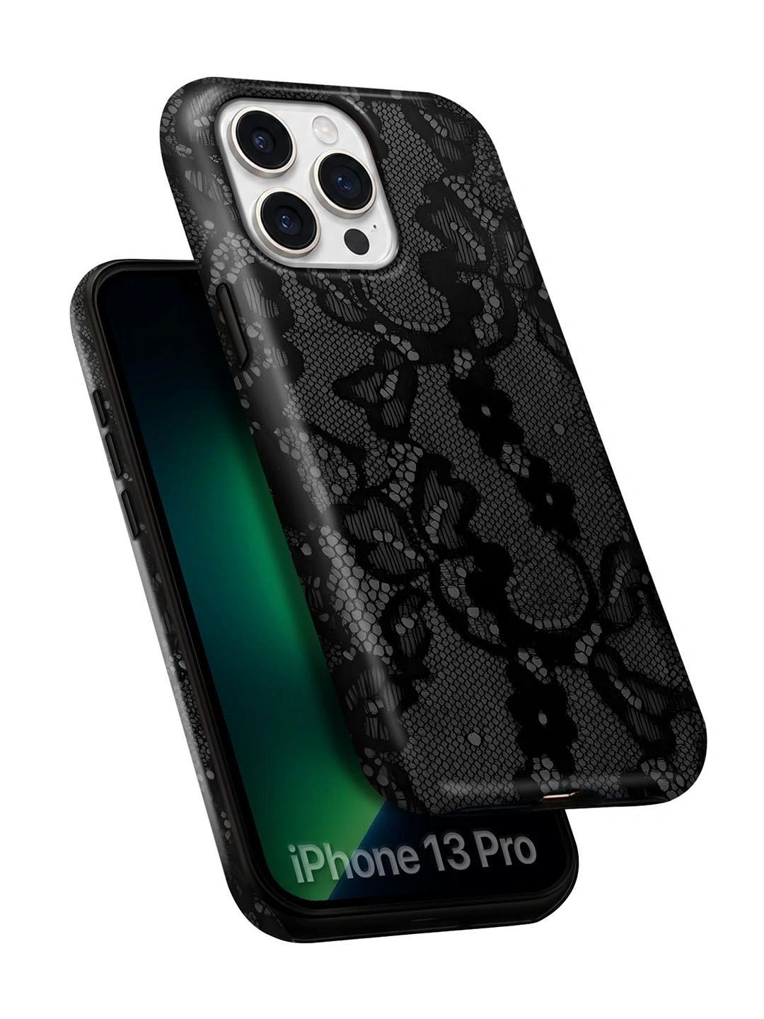 QRIOH Floral Printed iPhone 13 Pro Back Case Mobile Accessories-picture-42
