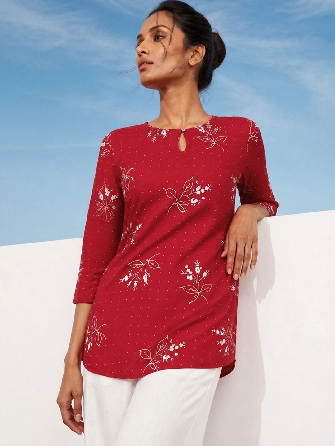 Melange by Lifestyle Floral Printed Kurti-picture-21