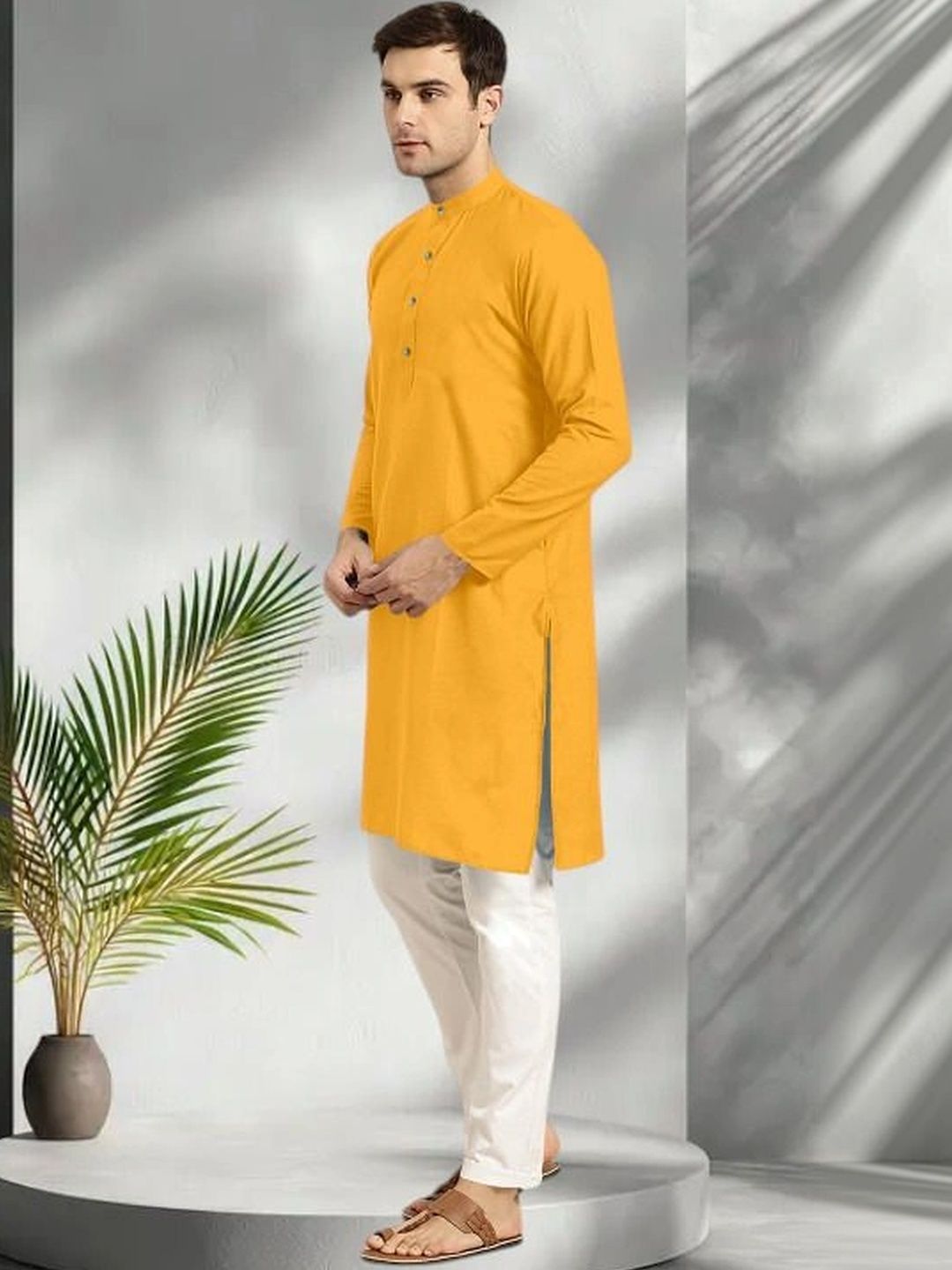 Shiv Leela Men Regular Pure Cotton Kurta with Pyjamas-picture-26