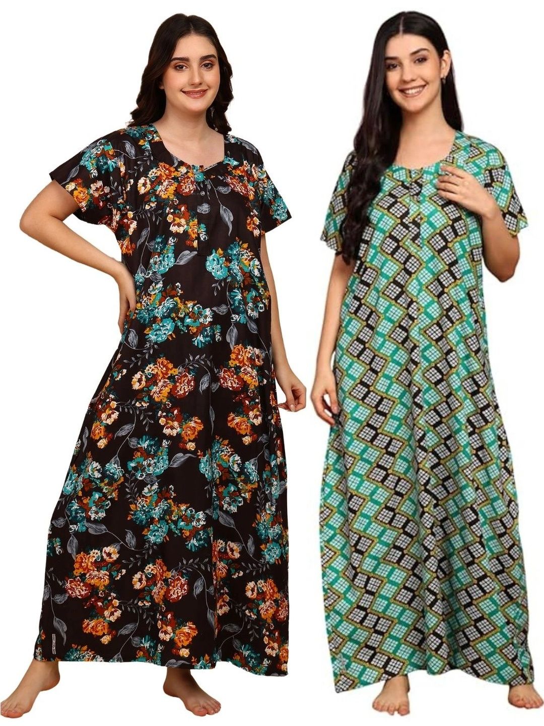 KBNBJ Printed Maxi Nightdress-picture-21