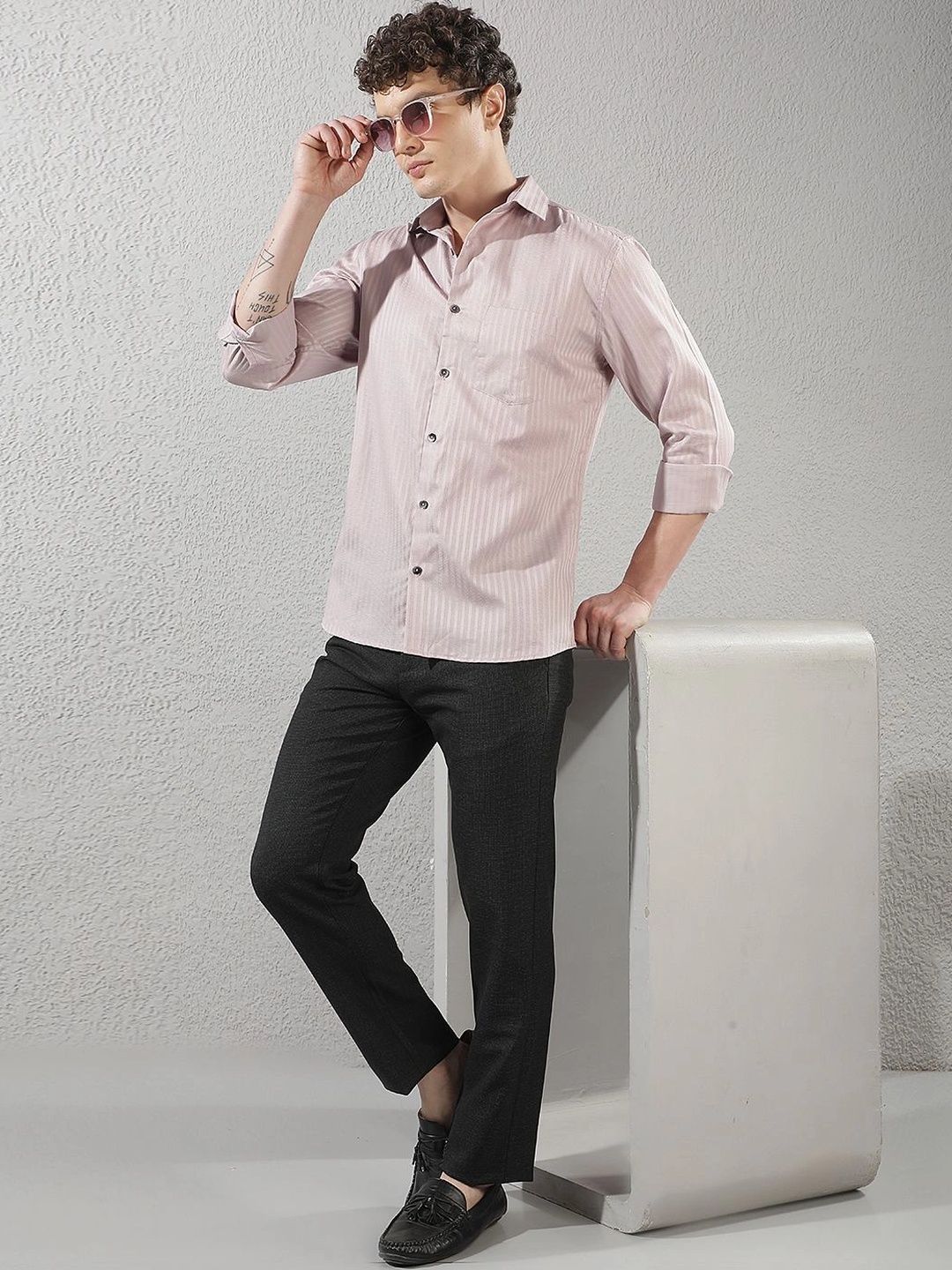 Crimsoune Club Men Slim Fit Chinos Trousers-image-41