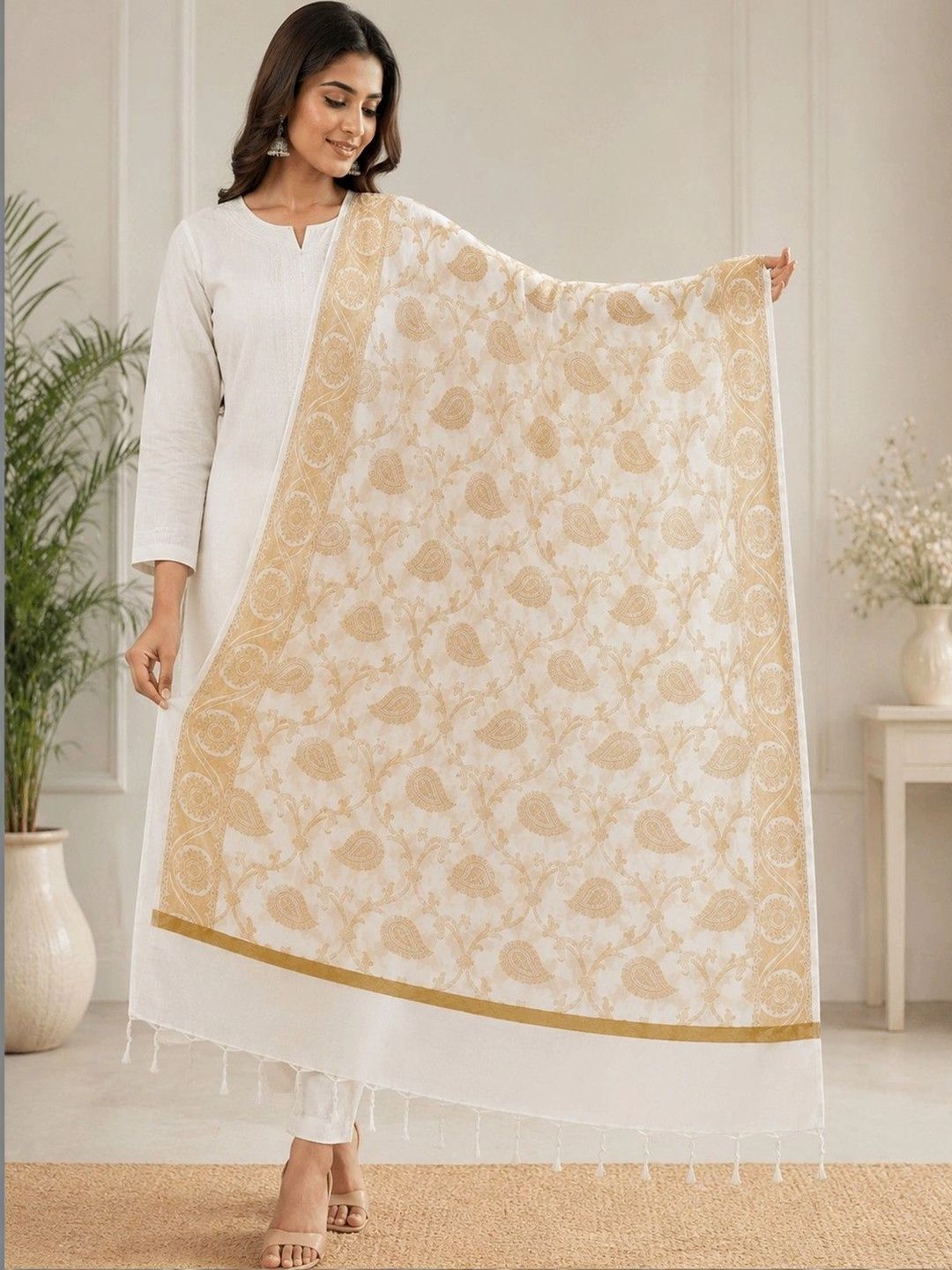 SAHINA DUPATTA Paisley Printed Dupatta-picture-24