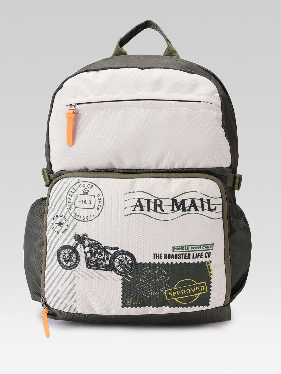 The Roadster Life Co. Unisex Colourblocked Backpack with Rain Cover-picture-12