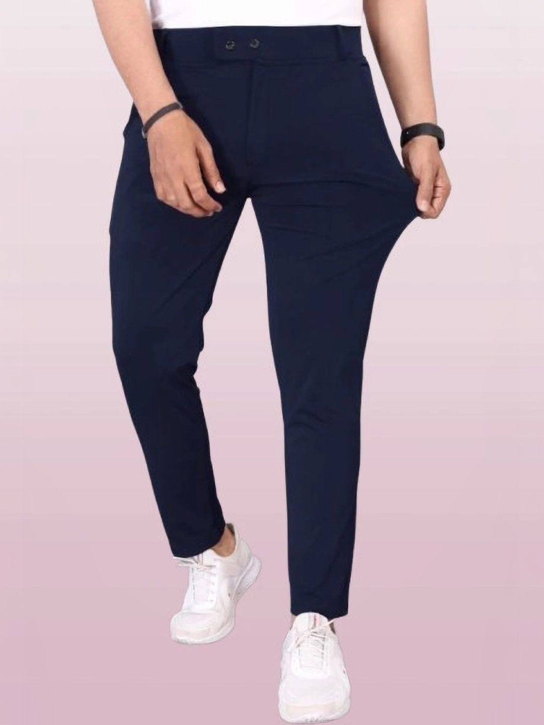 Nitya TrackP Men Smart Slim Fit Trousers-picture-57
