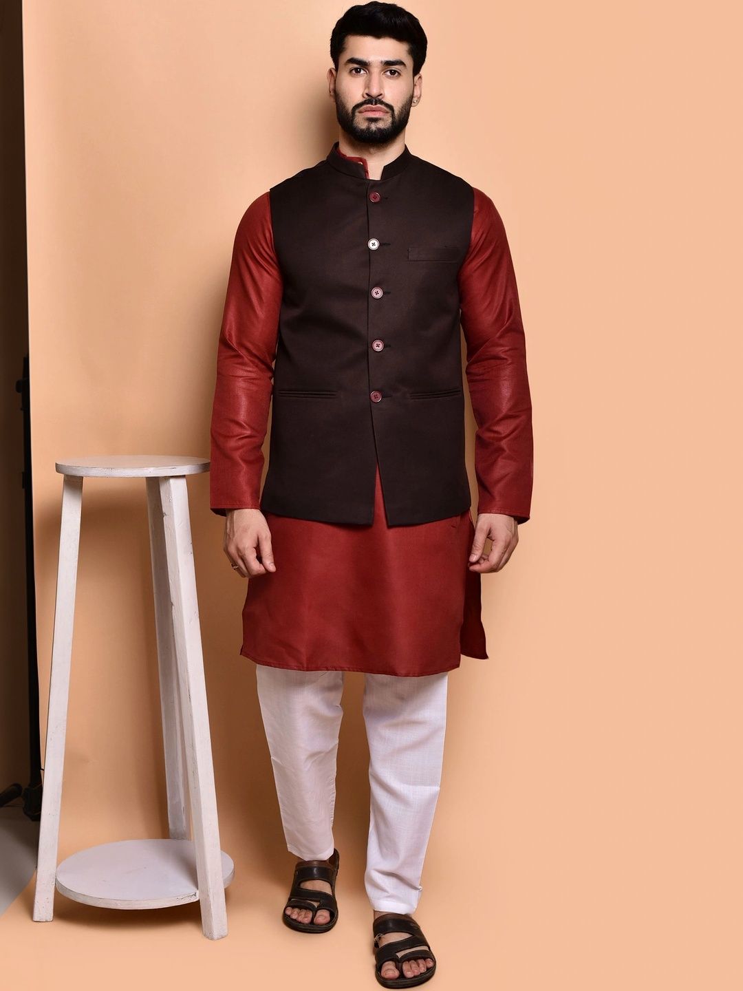 Moda Rapido Men Regular Pure Cotton Kurta with Pyjamas-picture-27