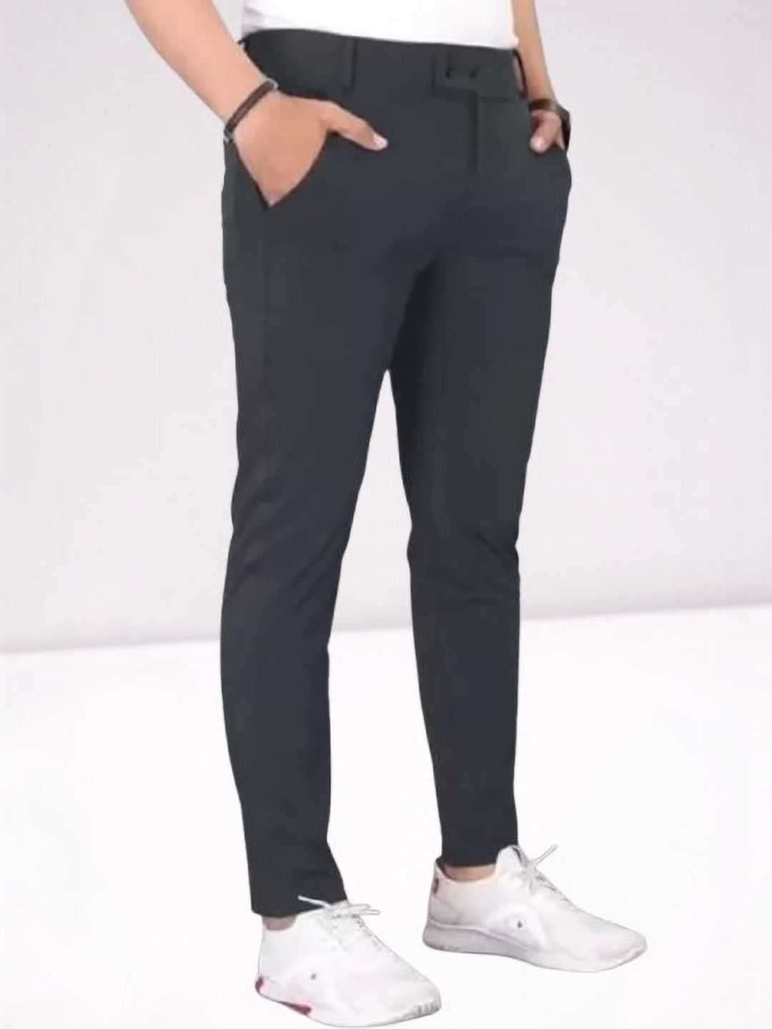 Nitya TrackP Men Smart Slim Fit Trousers-picture-12