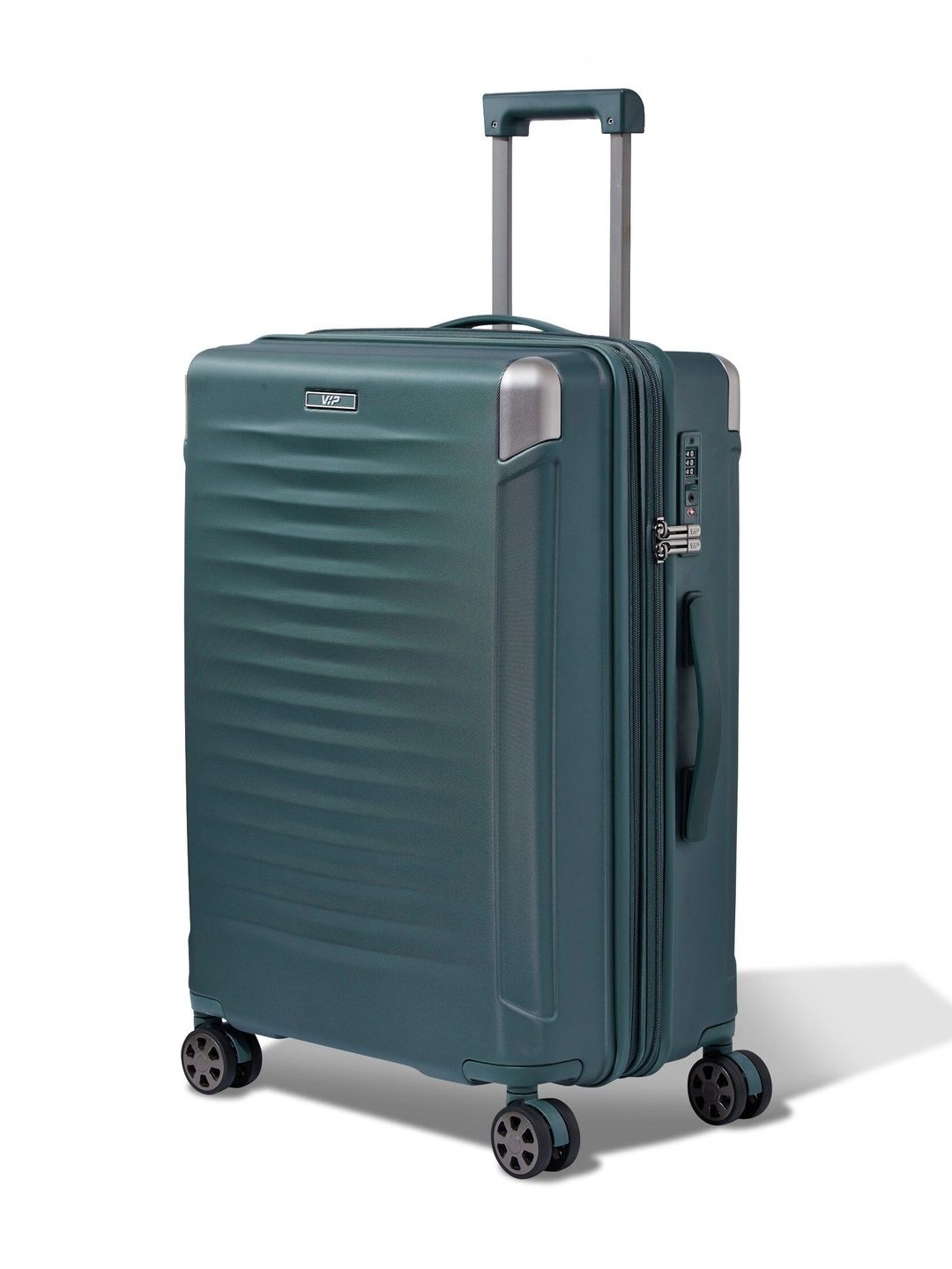 VIP Unisex Shockedge Green Medium Hard Luggage 66cm Check-in Trolley Bag with TSA Lock-picture-6