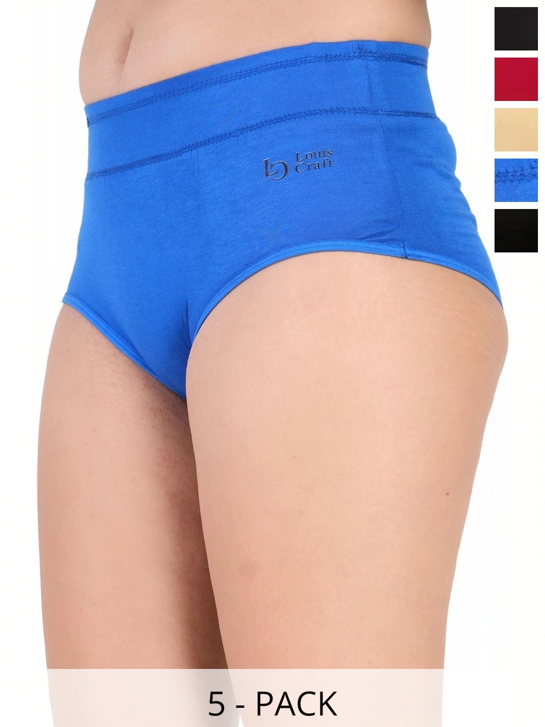 Bebron Women Pack of 5 Assorted Basic Briefs-picture-44