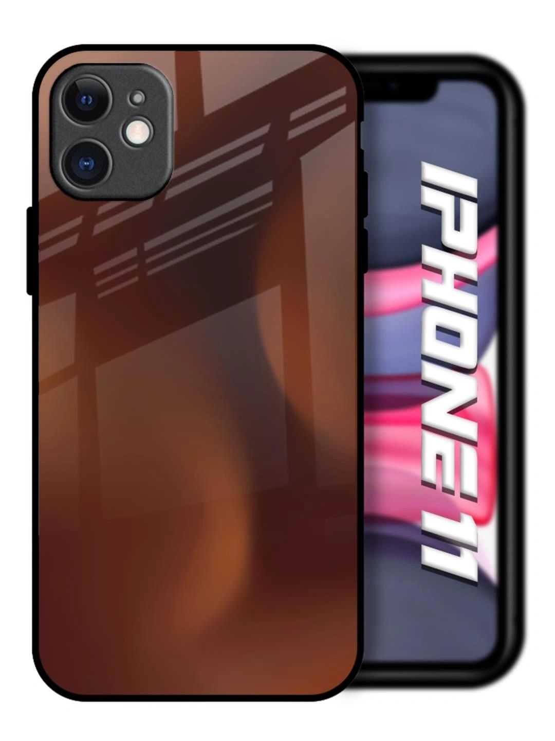 QRIOH Solid Printed iPhone 11 Back Case Mobile Accessories-image-31
