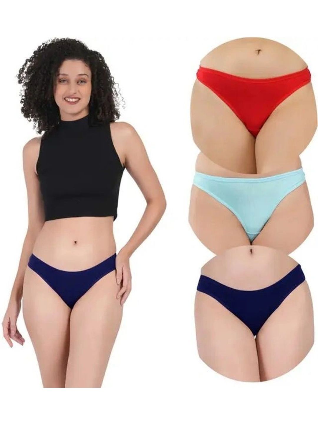 Bebron Women Pack of 3 Assorted Thongs-picture-17