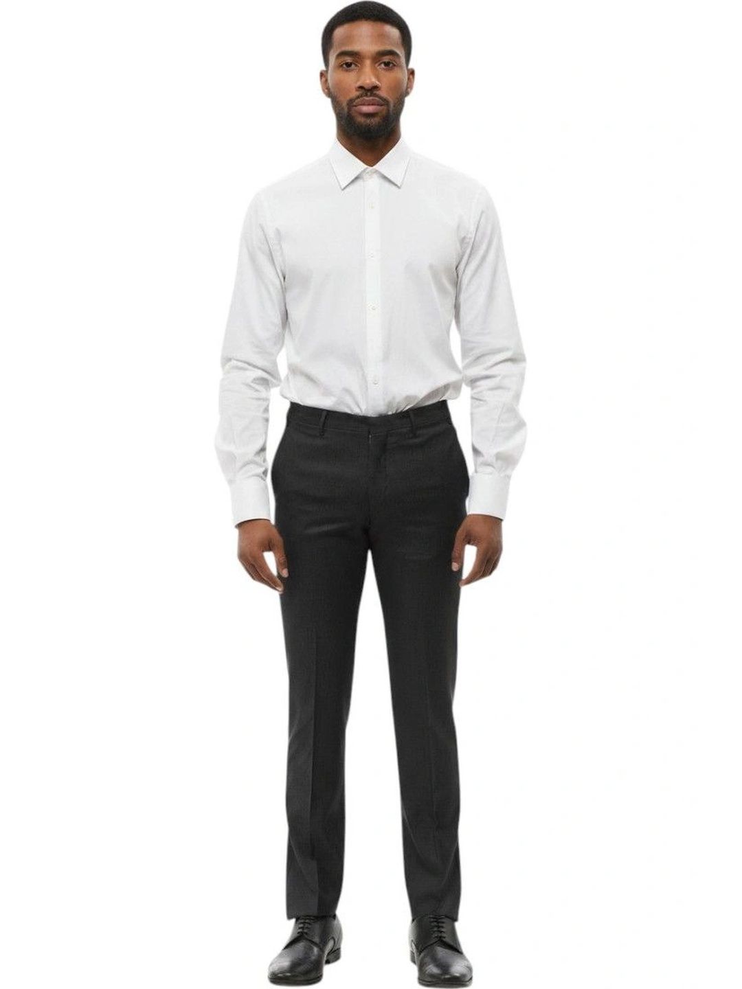 Corneliani Black Flat Front Pants-picture-44