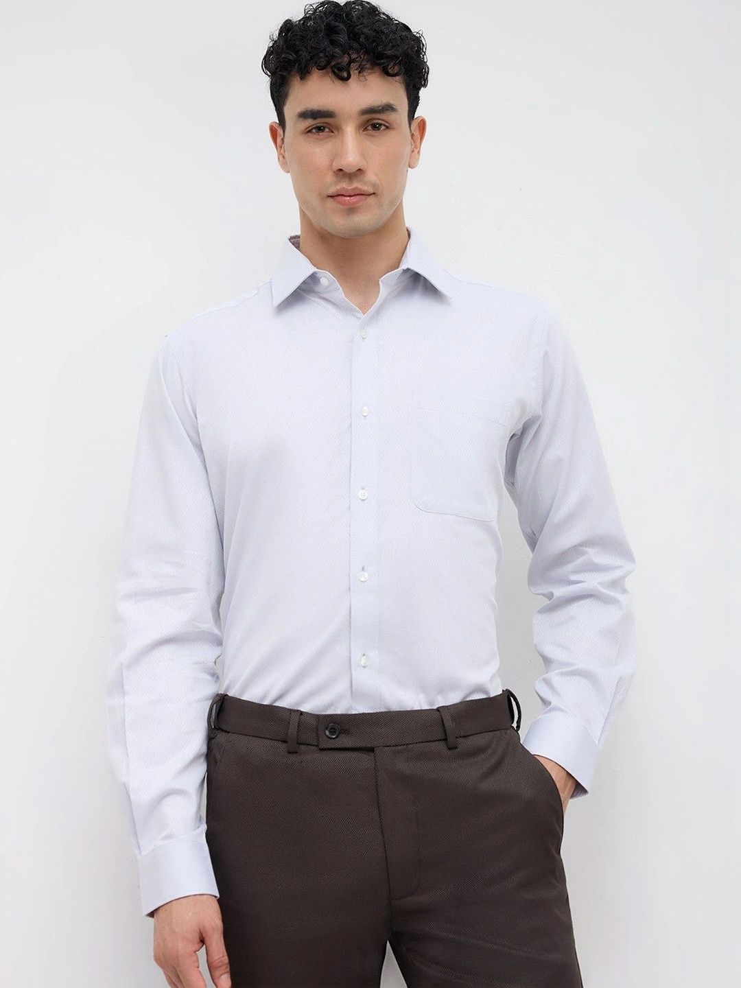 Raymond Men Classic Slim Fit Formal Shirt-picture-12