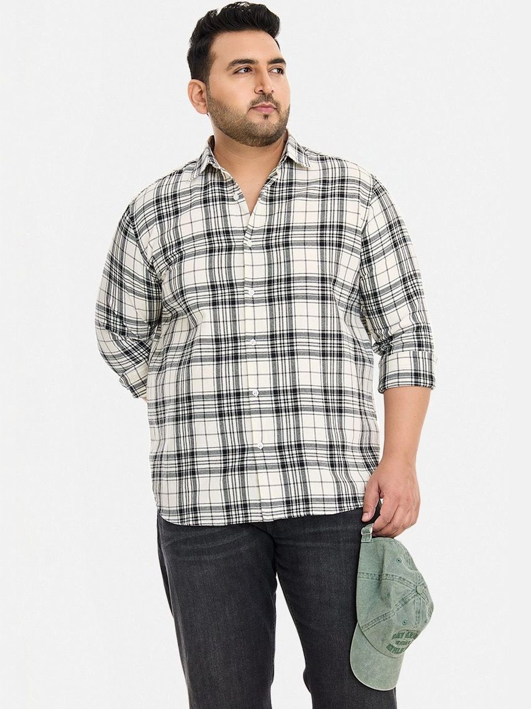 Snitch Men Tartan Checks Checked Casual Shirt-picture-23