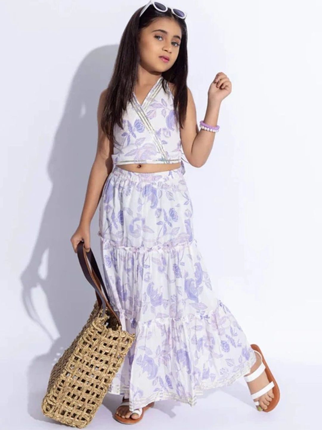 Leons Fab Girls Printed Ready to Wear Lehenga &-picture-10