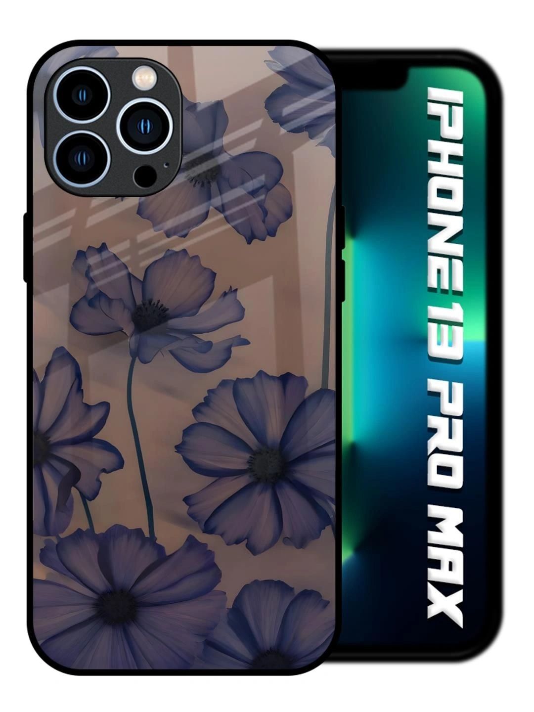 QRIOH Floral Printed iPhone 13 Pro Max Back Case Mobile Accessories-picture-38