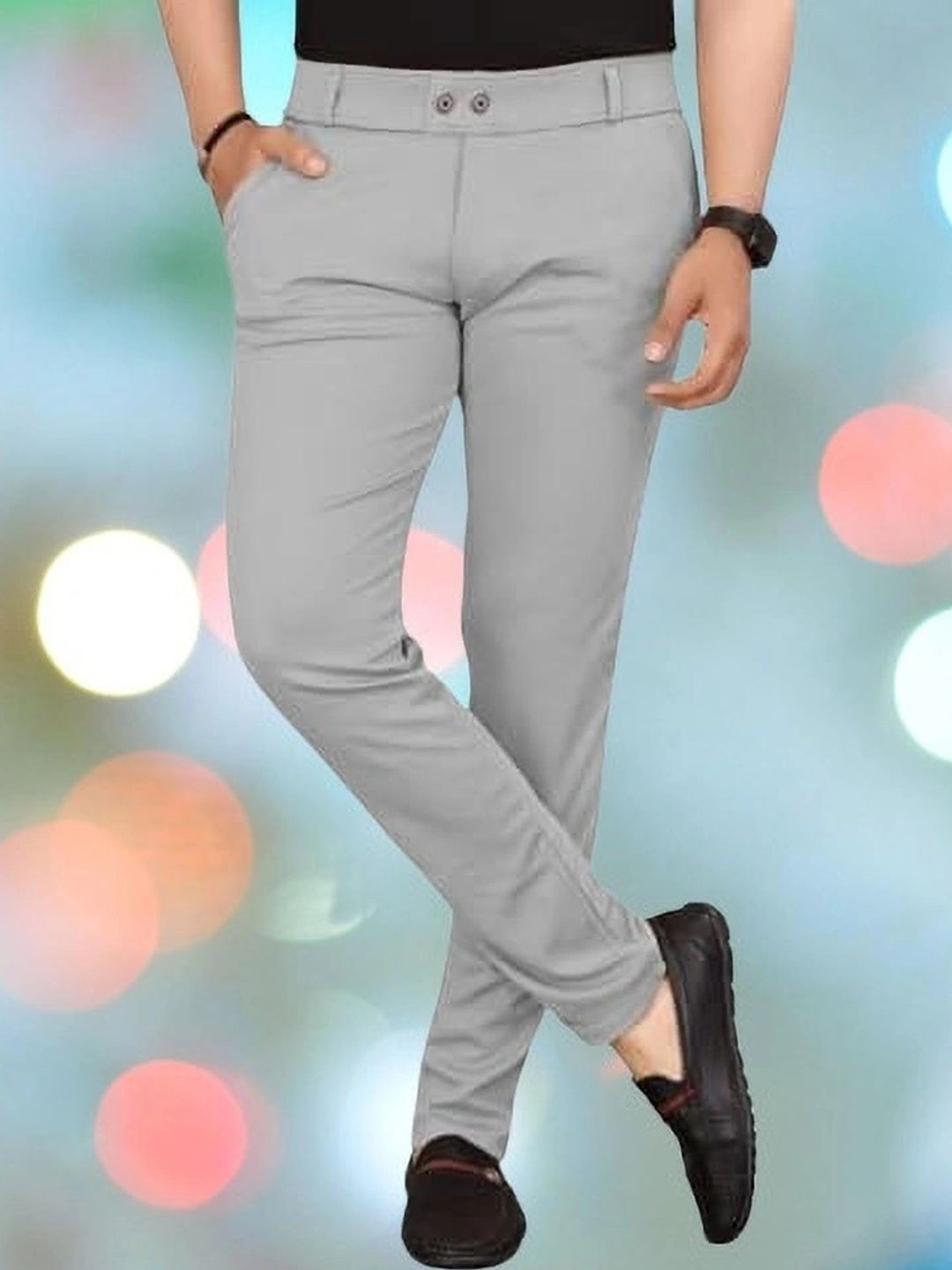 Nitya TrackP Men Smart Slim Fit Trousers-picture-28