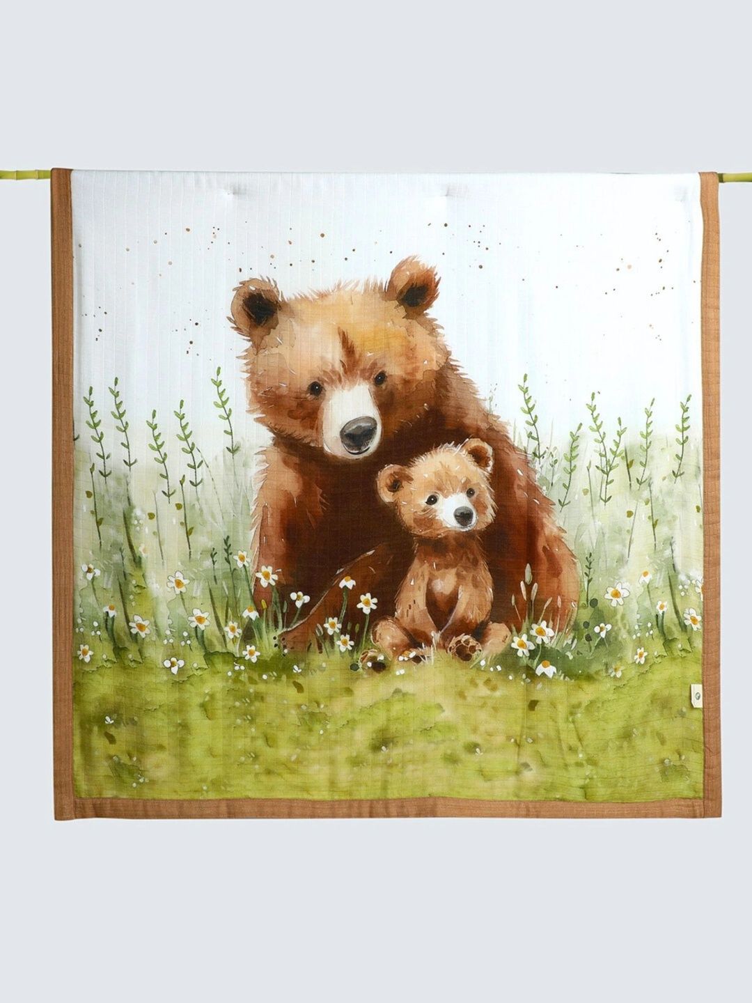 cocoon care Green & Brown Cartoon Characters 450 GSM Blanket-picture-52