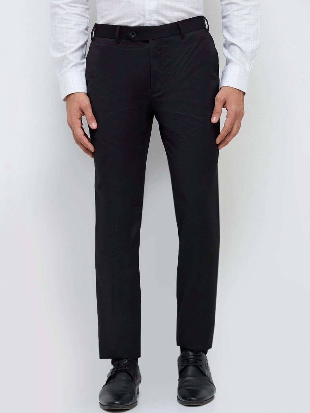 Park Avenue Men Original Slim Fit Easy Wash Trousers-picture-17
