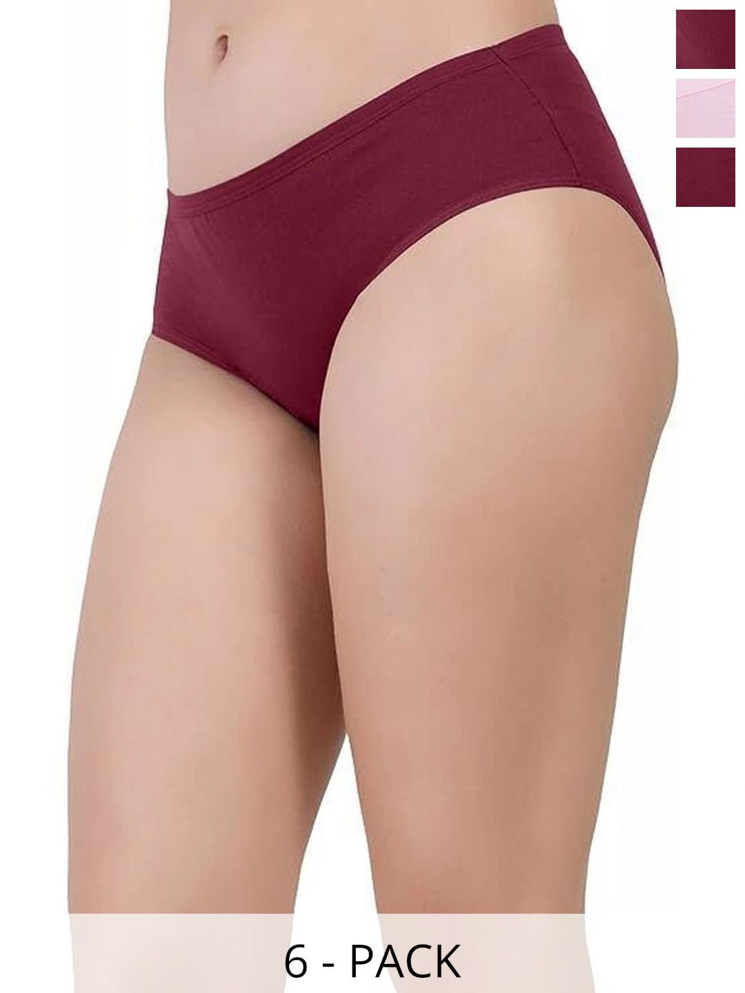 Bebron Women Pack of 6 Assorted Basic Briefs-picture-14