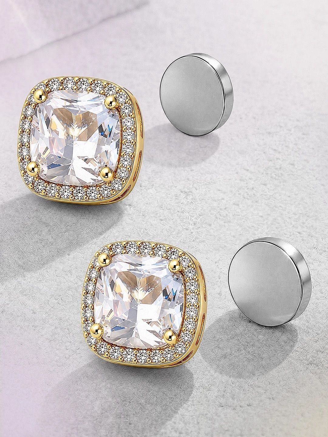 MAZZINI Square Studs Earrings-picture-32