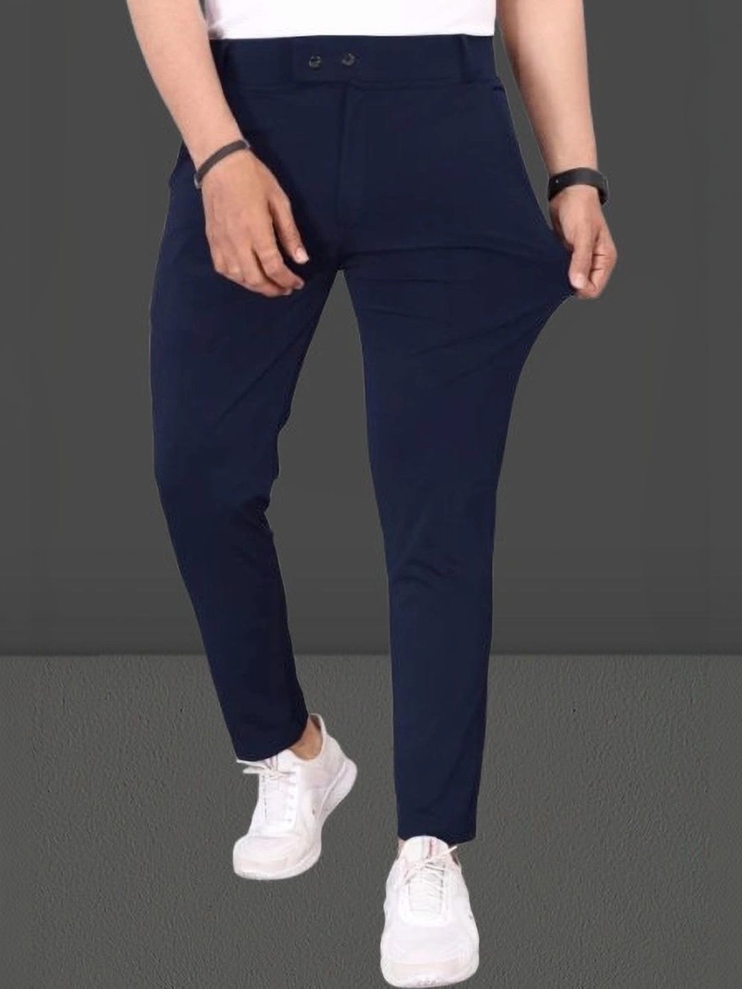 Nitya TrackP Men Smart Slim Fit Trousers-picture-50