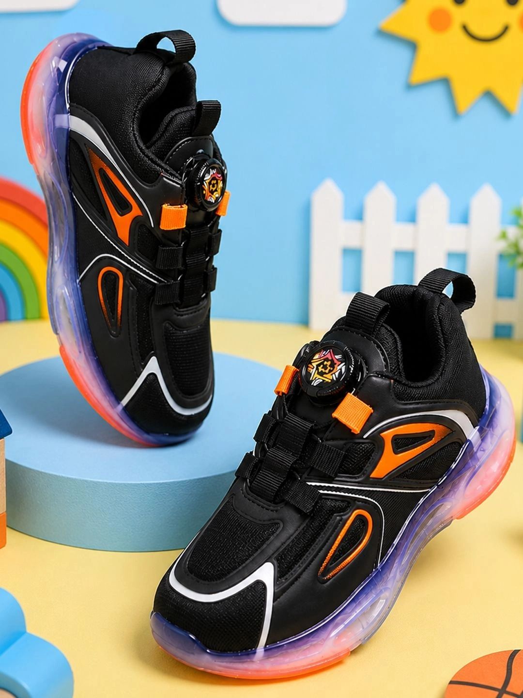 ABLESTEP Boys Colourblocked Sneakers-picture-14